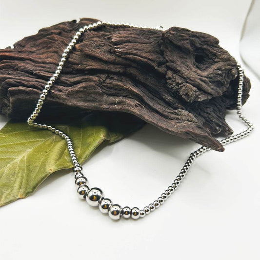 Collar Aren | Joyas de acero y plata | Inaianei.