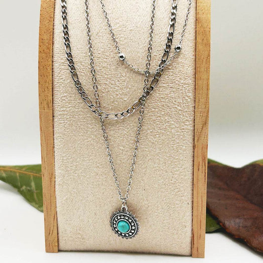 Collar Gyra | Joyas de acero y plata | Inaianei.