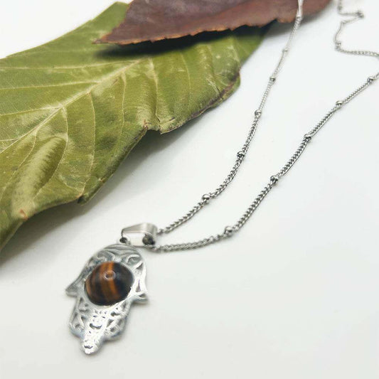 Collar Saida | Joyas de acero y plata | Inaianei.