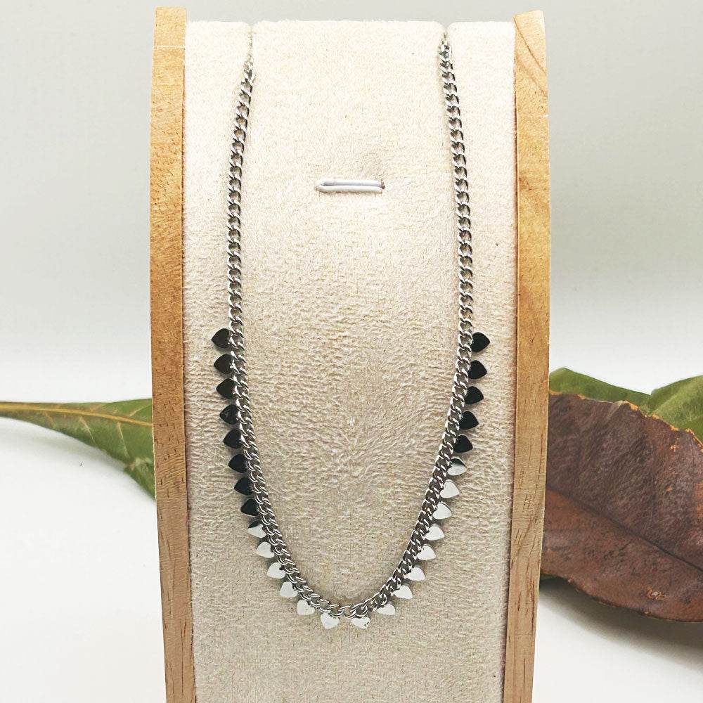 Collar Saro | Joyas de acero y plata | Inaianei.