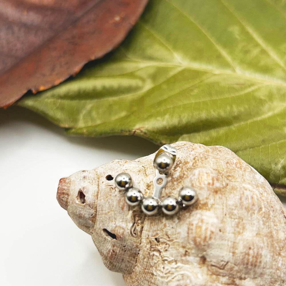 Pendientes Finea | Joyas de acero y plata | Inaianei.