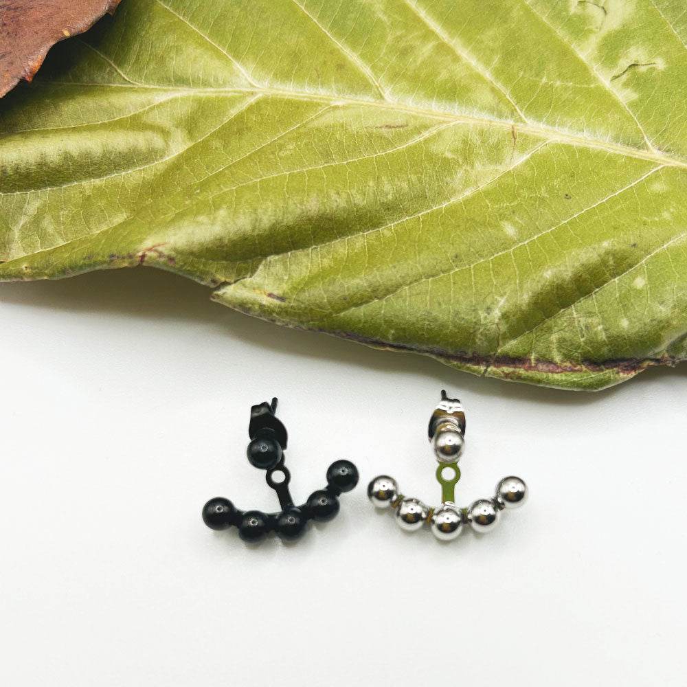 Pendientes Finea | Joyas de acero y plata | Inaianei.