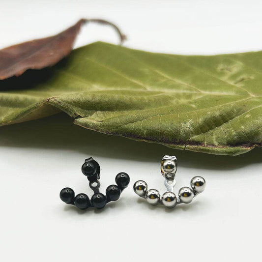 Pendientes Finea | Joyas de acero y plata | Inaianei.