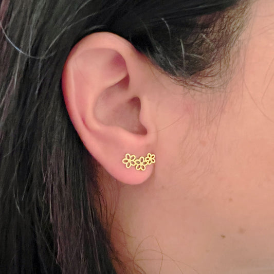 Pendientes Kina | Joyas de acero y plata | Inaianei.