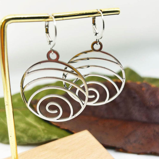 Pendientes Lehar | Joyas de acero y plata | Inaianei.