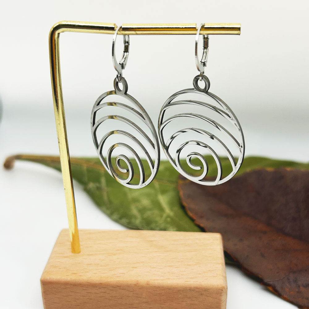 Pendientes Lehar | Joyas de acero y plata | Inaianei.