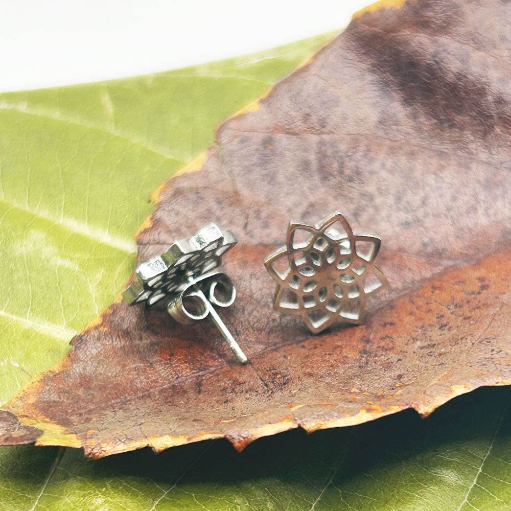 Pendientes Mana | Joyas de acero y plata | Inaianei.