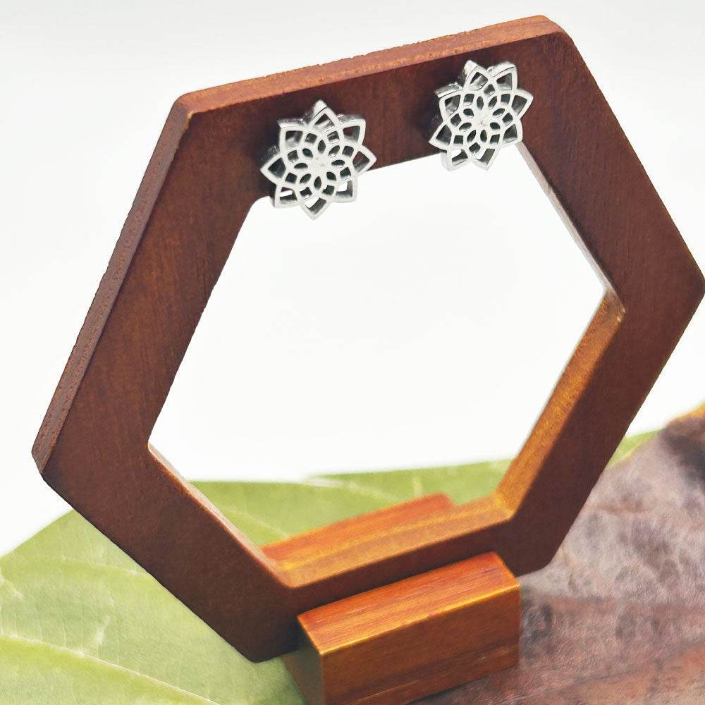 Pendientes Mana | Joyas de acero y plata | Inaianei.