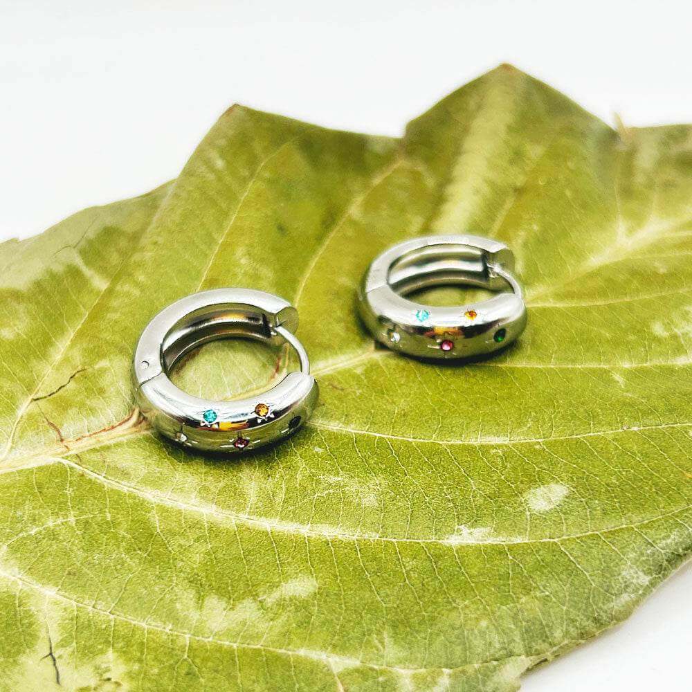 Pendientes Niria | Joyas de acero y plata | Inaianei.