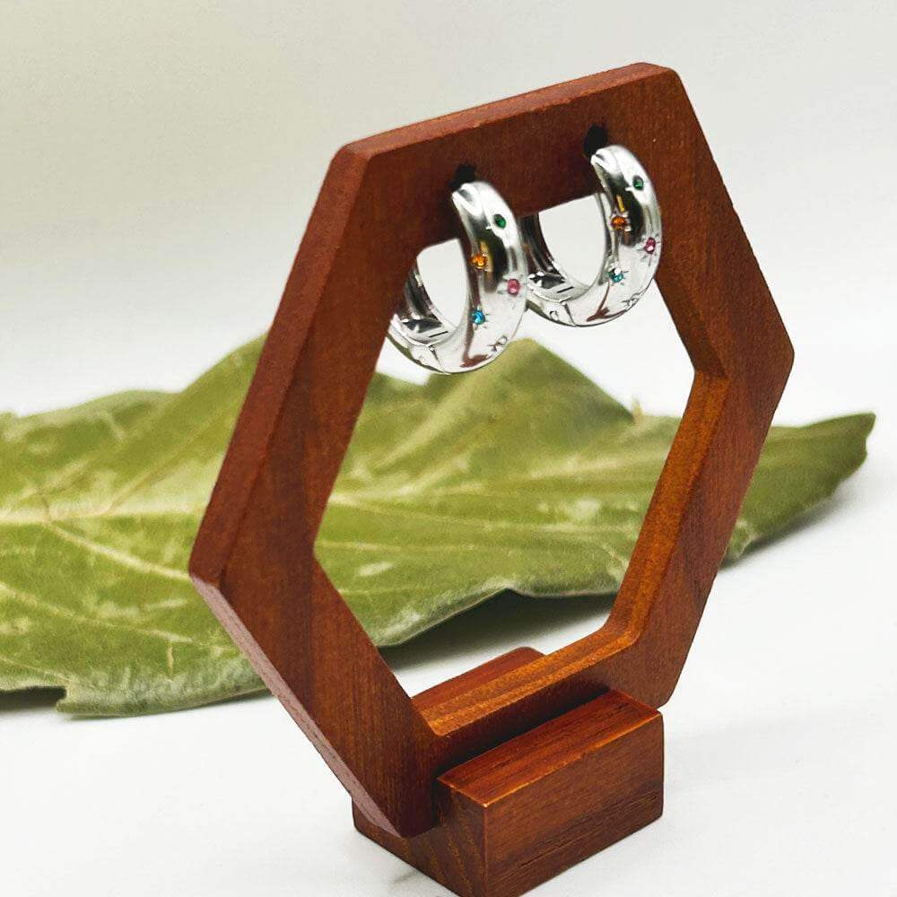 Pendientes Niria | Joyas de acero y plata | Inaianei.