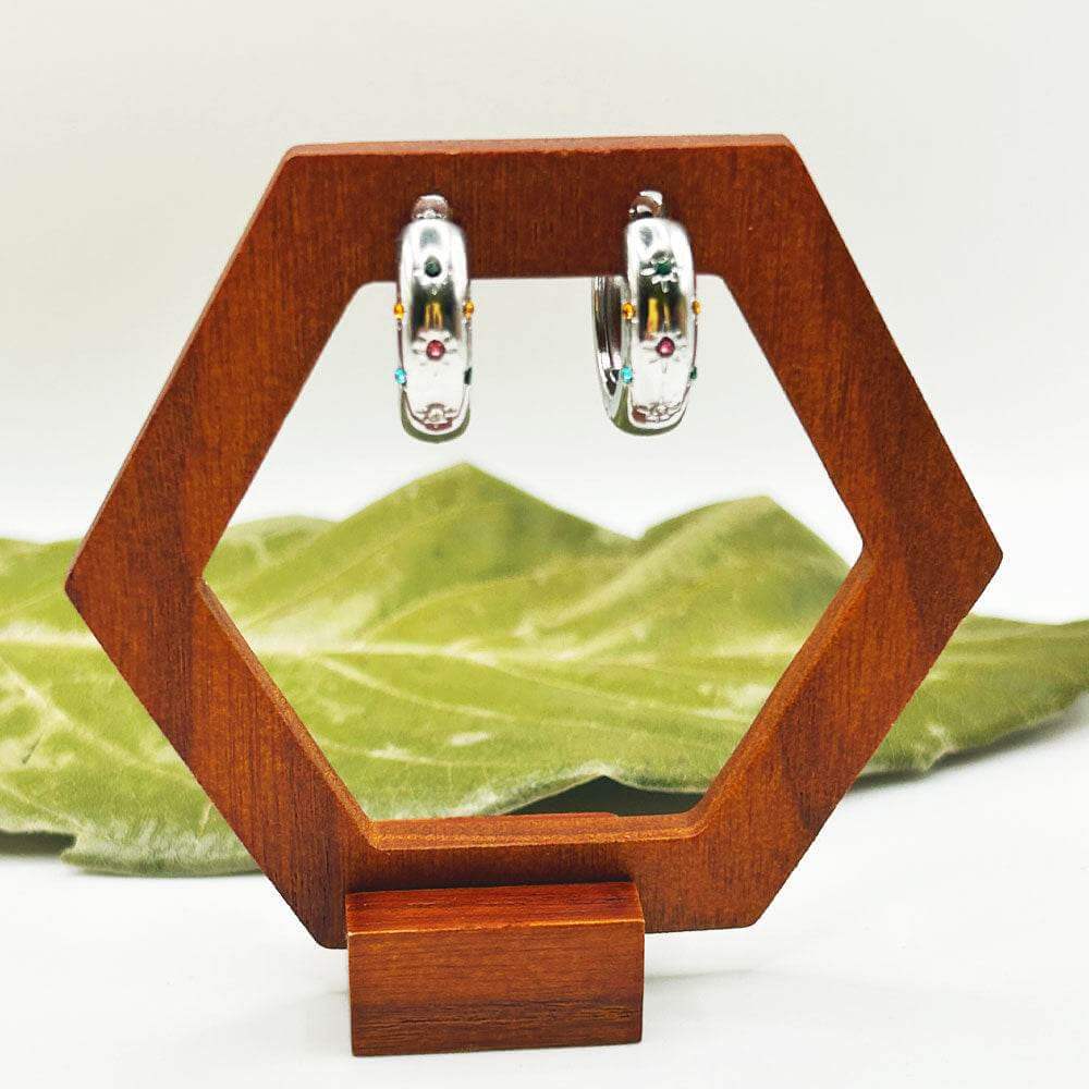 Pendientes Niria | Joyas de acero y plata | Inaianei.