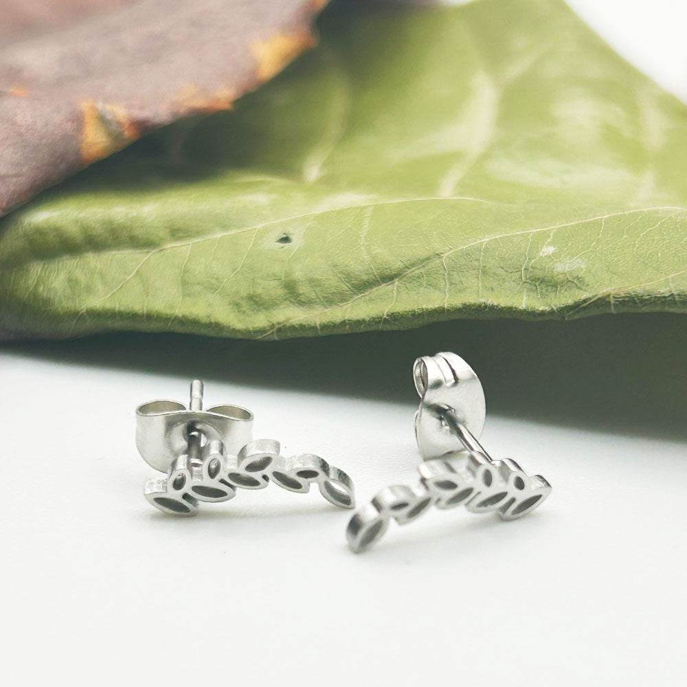 Pendientes Tiare | Joyas de acero y plata | Inaianei.