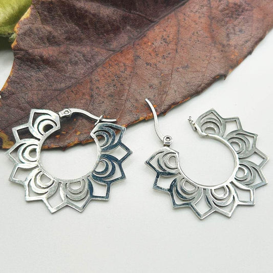 Pendientes Vasanti | Joyas de acero y plata | Inaianei.