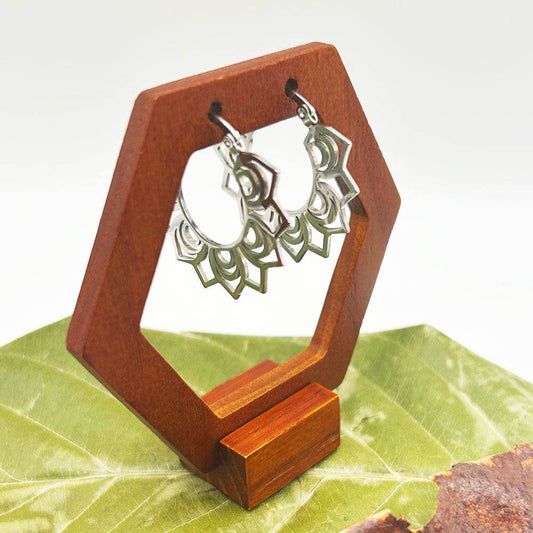 Pendientes Vasanti | Joyas de acero y plata | Inaianei.