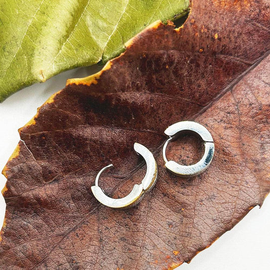 Pendientes Vinu | Joyas de acero y plata | Inaianei.