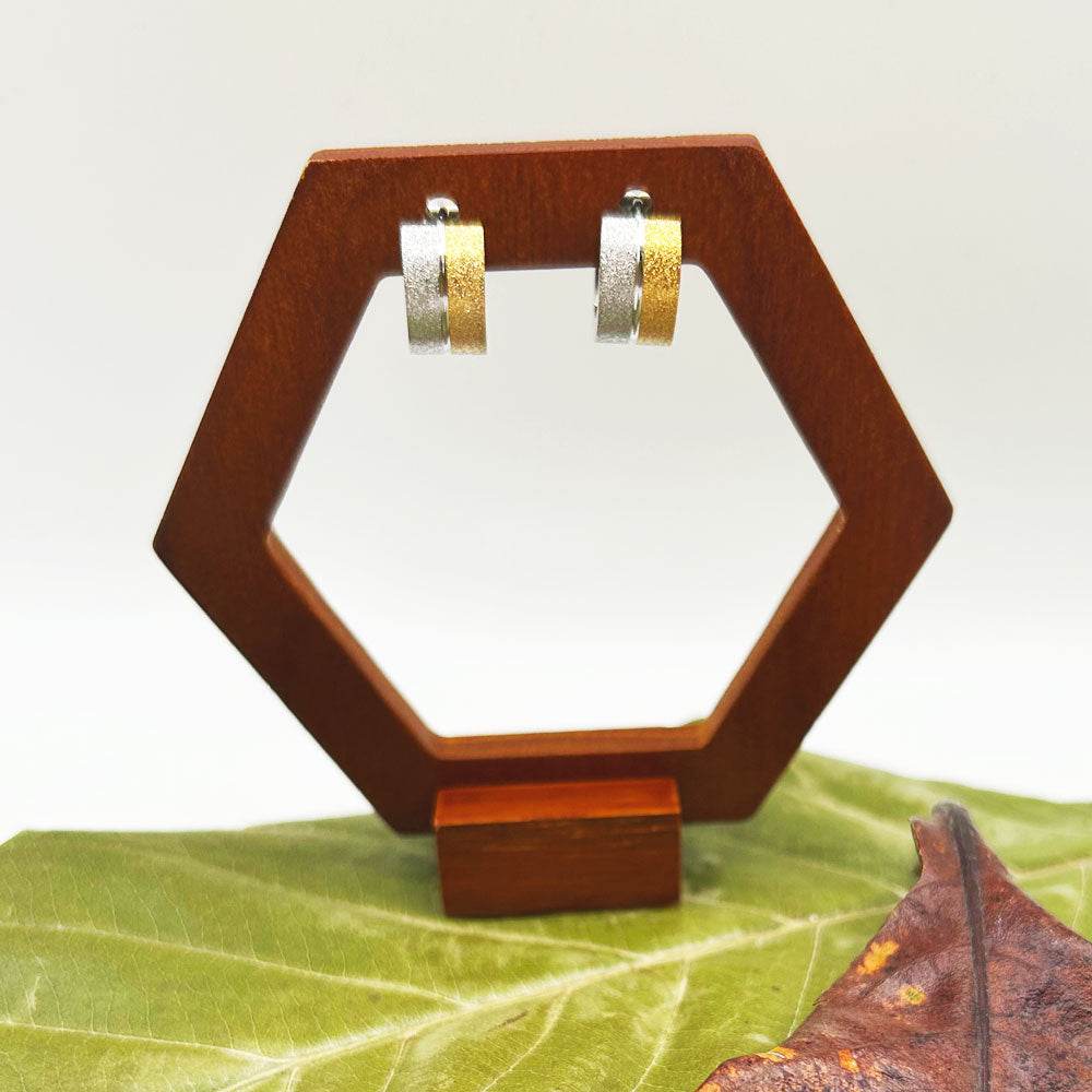 Pendientes Vinu | Joyas de acero y plata | Inaianei.