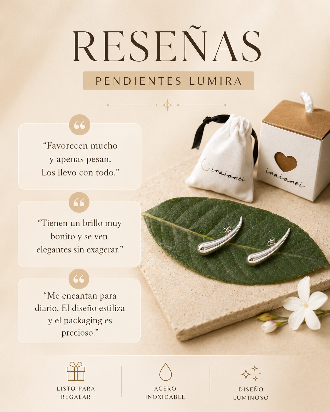 Pendientes Lumira