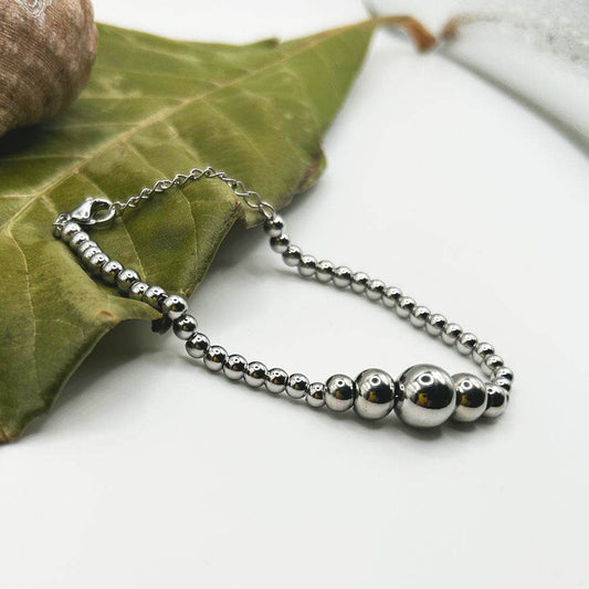 Pulsera Aren | Joyas de acero y plata | Inaianei.