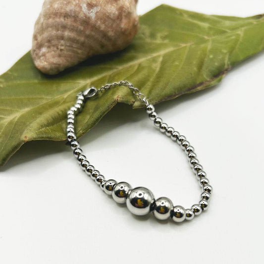 Pulsera Aren | Joyas de acero y plata | Inaianei.