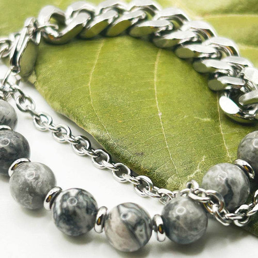 Pulsera Sitara | Joyas de acero y plata | Inaianei.