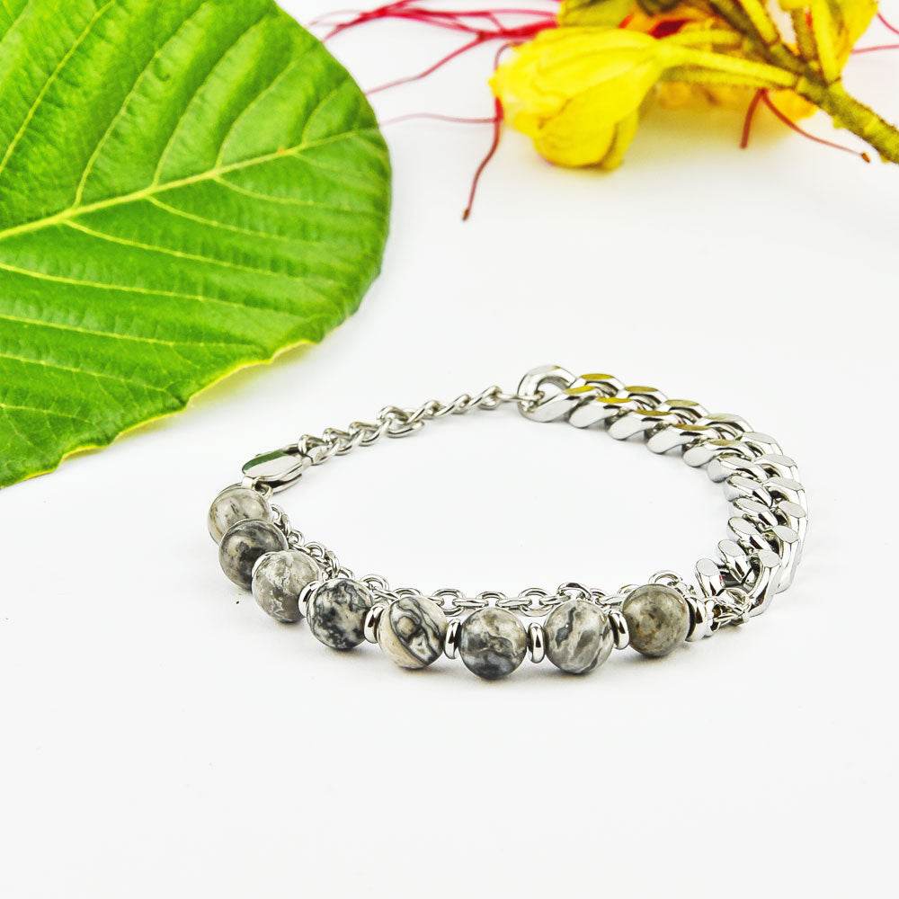 Pulsera Sitara | Joyas de acero y plata | Inaianei.