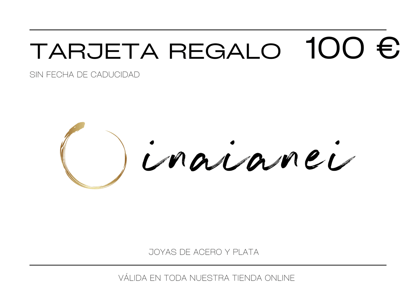 Tarjeta regalo Inaianei - Inaianei
