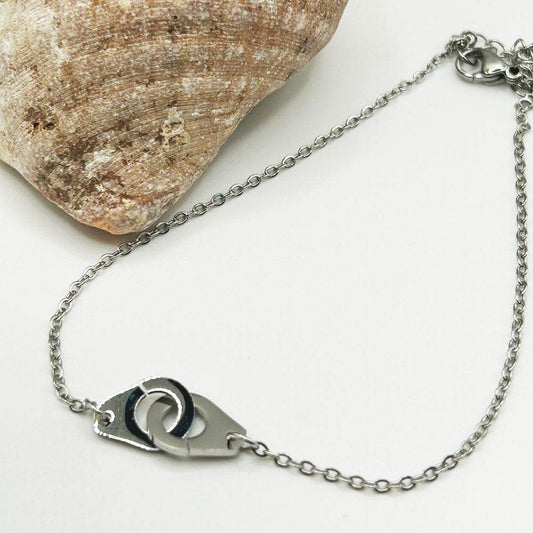 Tobillera Riva | Joyas de acero y plata | Inaianei.