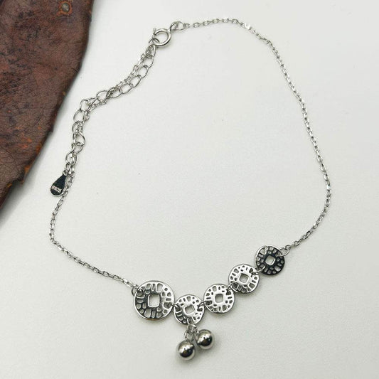 Tobillera Taya | Joyas de acero y plata | Inaianei.