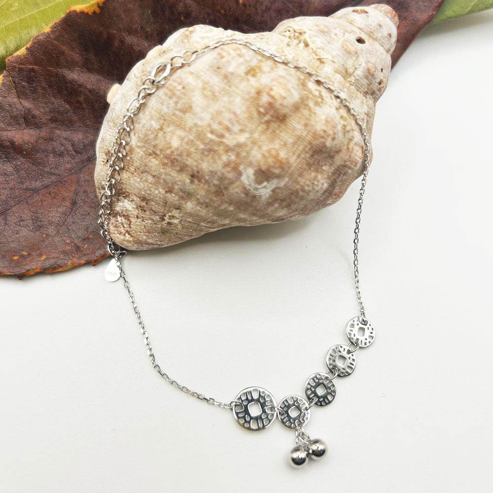 Tobillera Taya | Joyas de acero y plata | Inaianei.