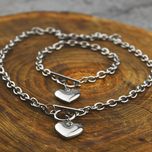 Conjunto Kael | Joyas de acero y plata | Inaianei.