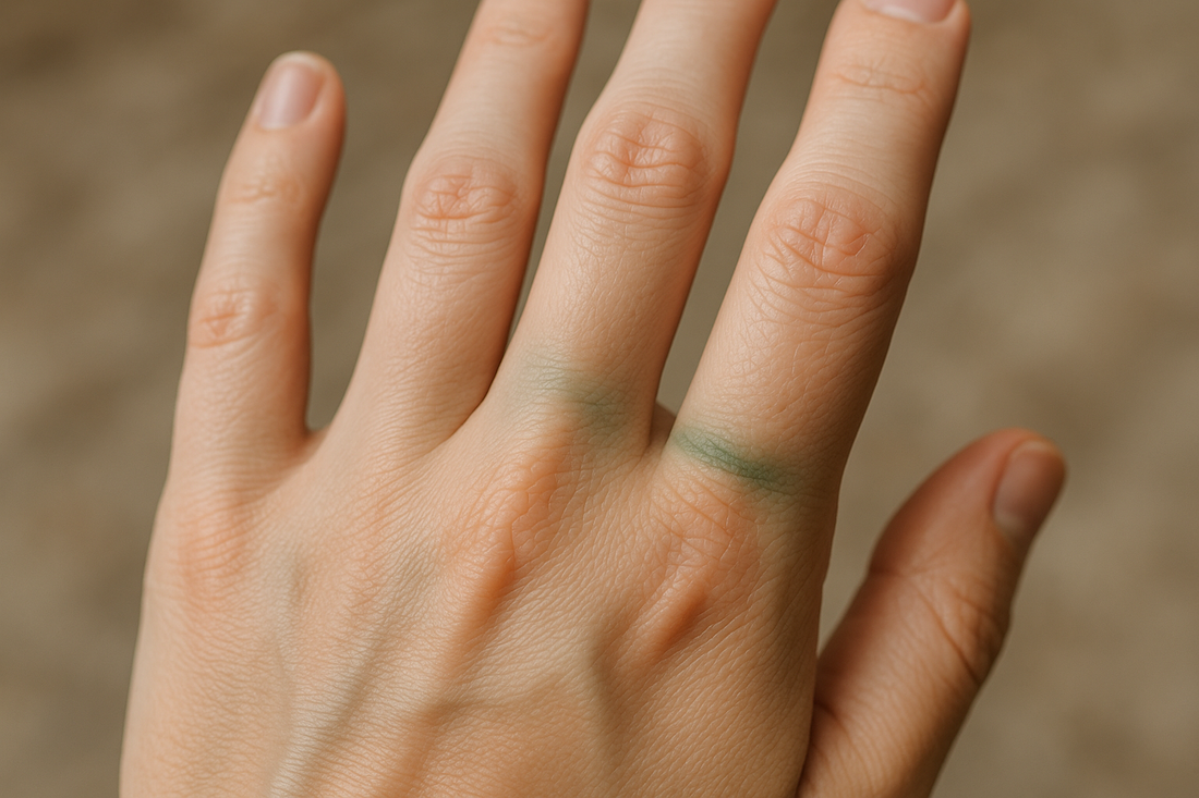 ¿Por qué se te pone verde el dedo (o la piel) al llevar una joya?