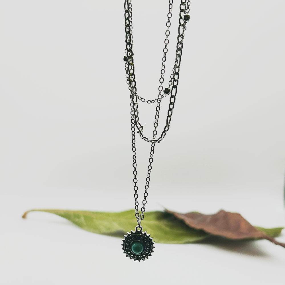 Collar Gyra | Joyas de acero y plata | Inaianei.
