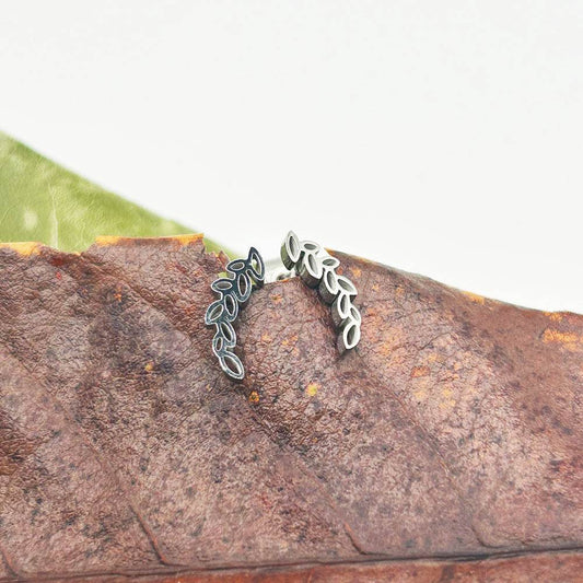 Pendientes Tiare | Joyas de acero y plata | Inaianei.