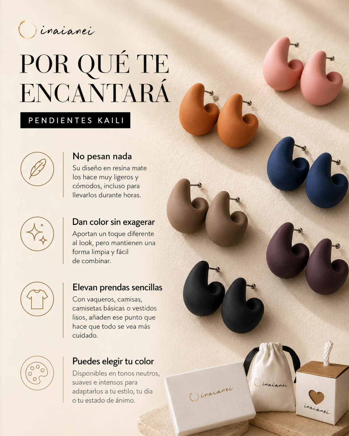 Pendientes Kaili