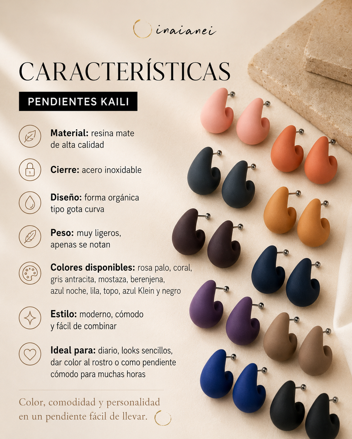 Pendientes Kaili