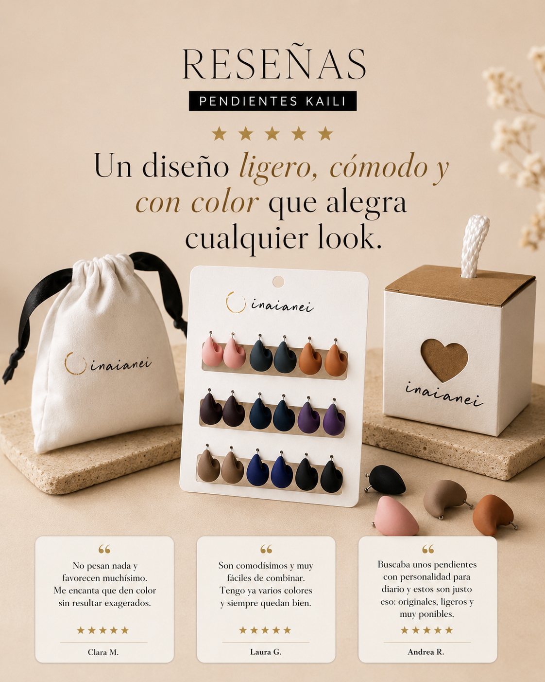 Pendientes Kaili