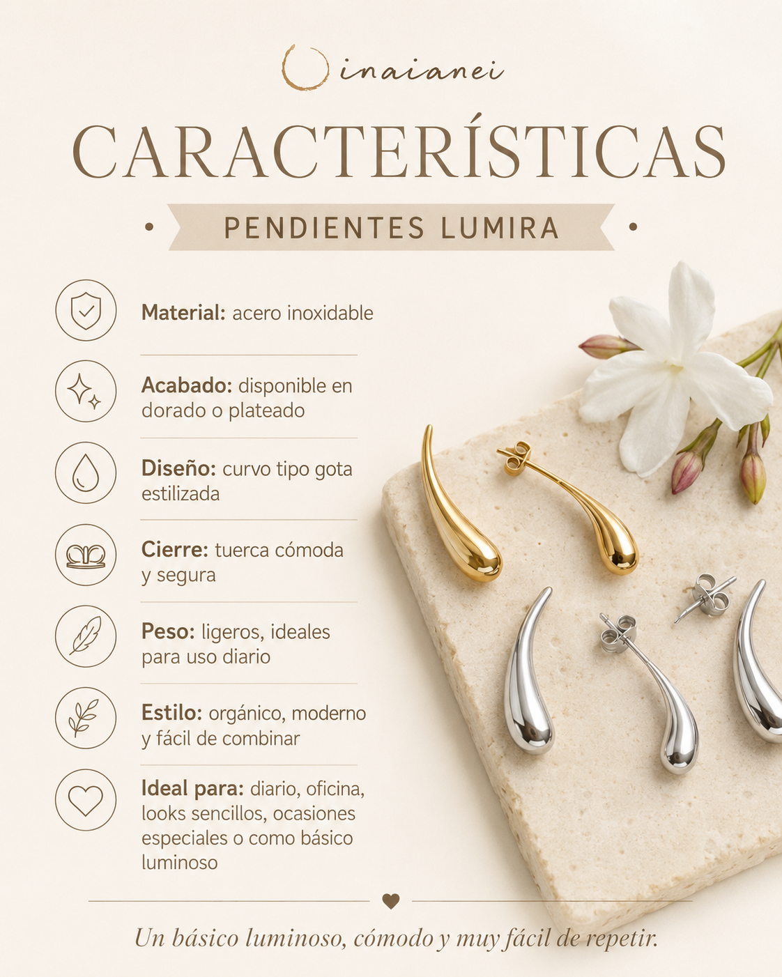 Pendientes Lumira