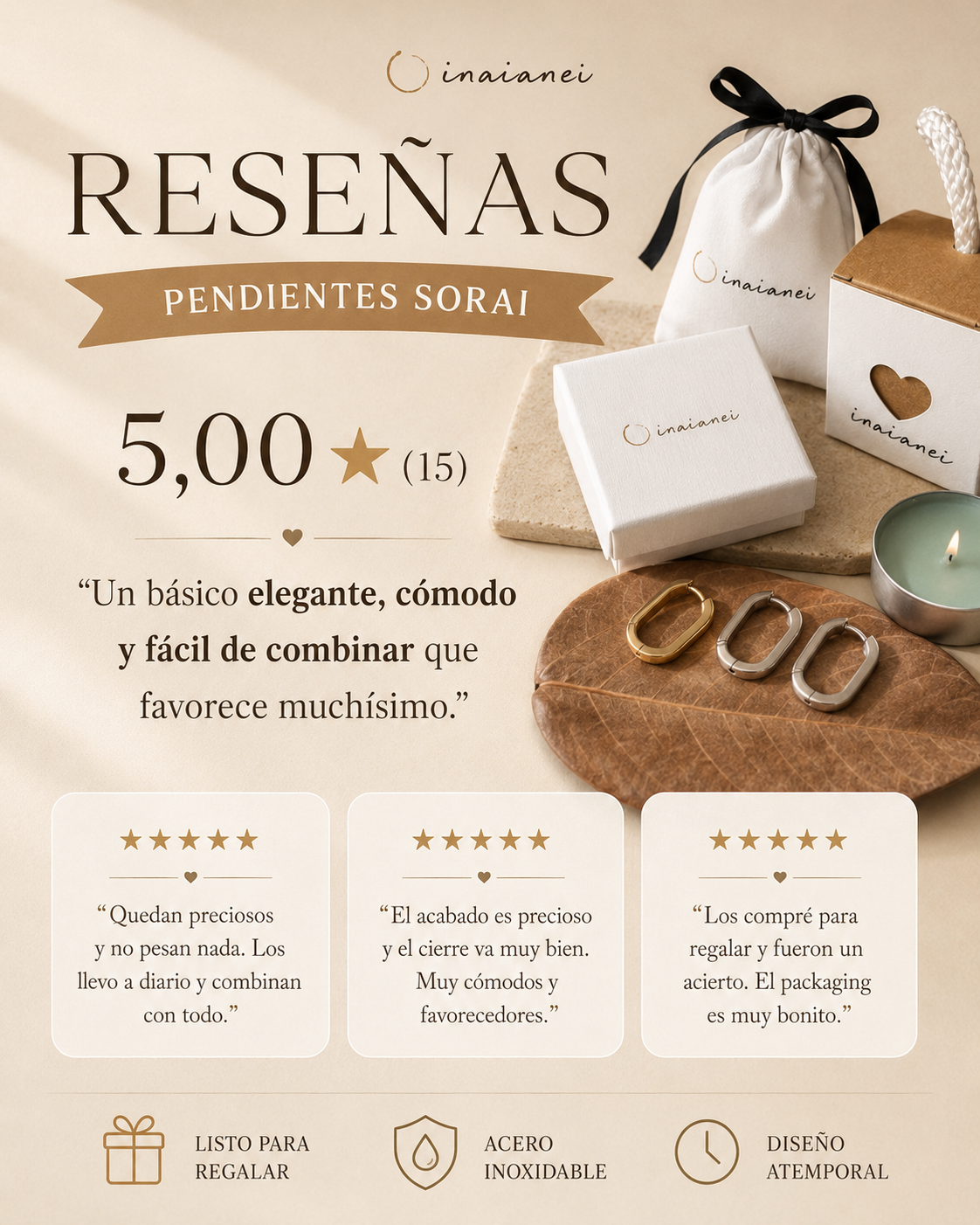Pendientes Sorai