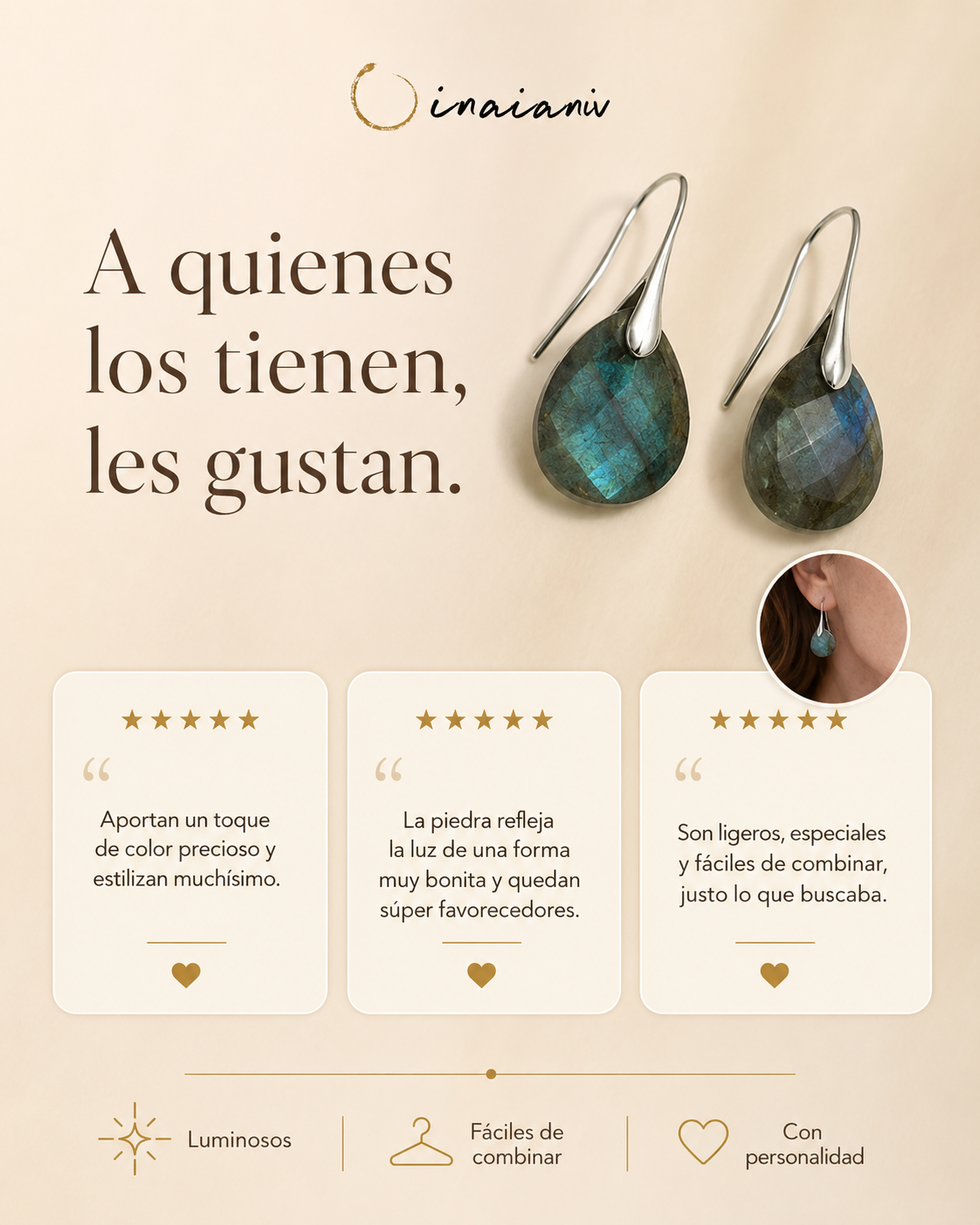 Pendientes Usha