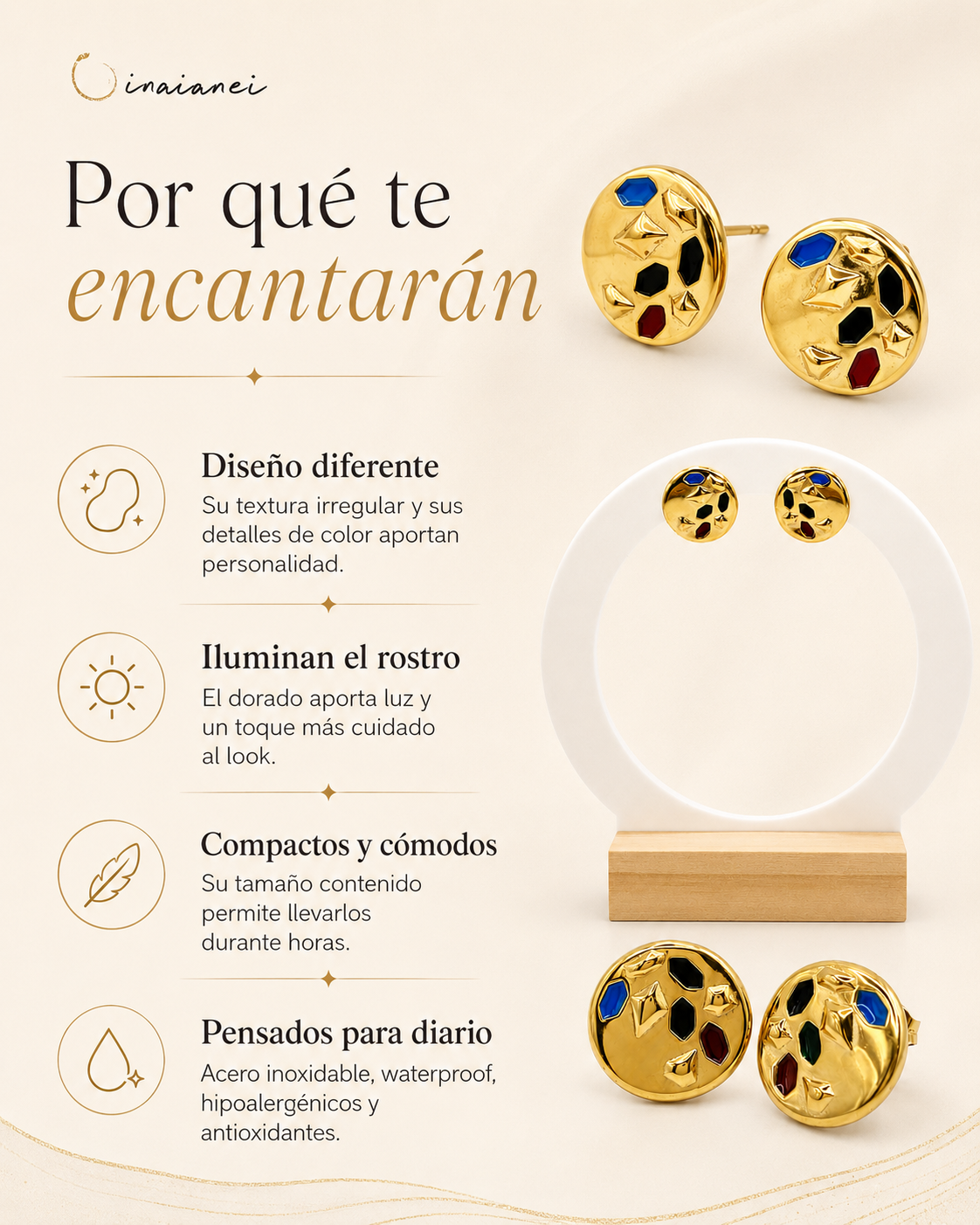 Pendientes Zia